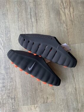 Nike Mind Slides Black and Orange